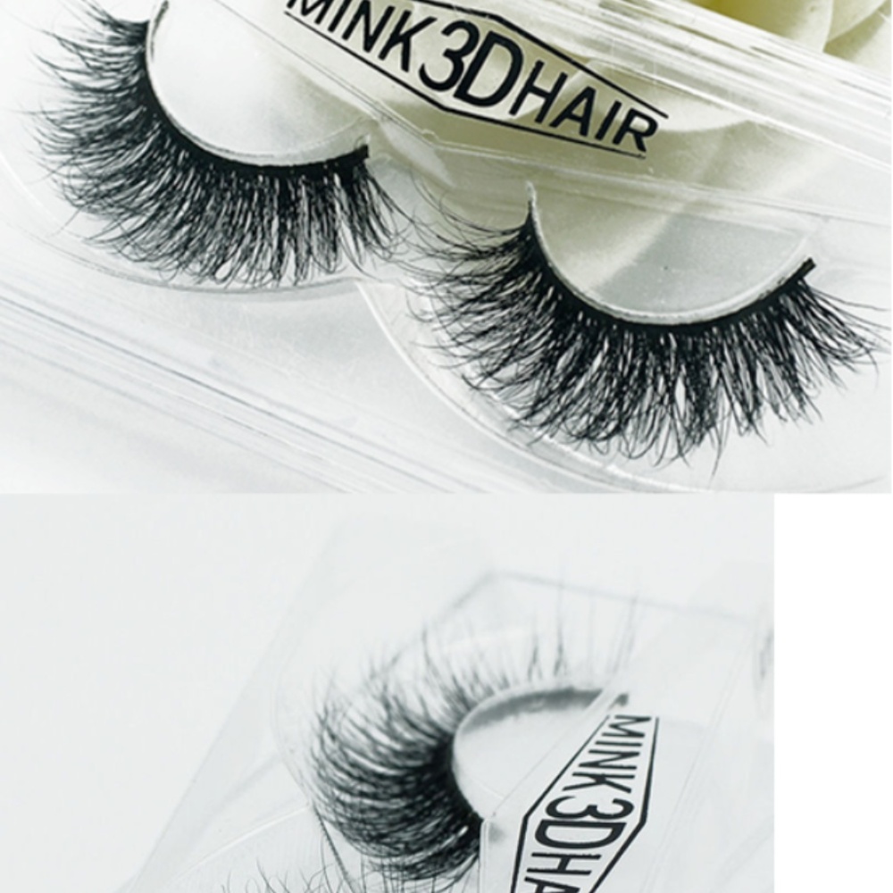 100%SIBERIAN MINK FUR SOFT THICK 3D EYELASHES